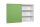 Sideboard 3 OH in weiß mit Schwebetür + Stoffbezug grün, 160 cm breit