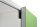 Sideboard 3 OH in weiß mit Schwebetür + Stoffbezug grün, 160 cm breit