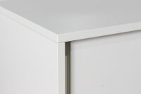 Sideboard 2 OH von Steelcase in weiß mit Schiebetüren, 100 cm breit