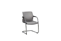 Stapelbarer Freischwinger "Unix Chair" von vitra in mauve grau